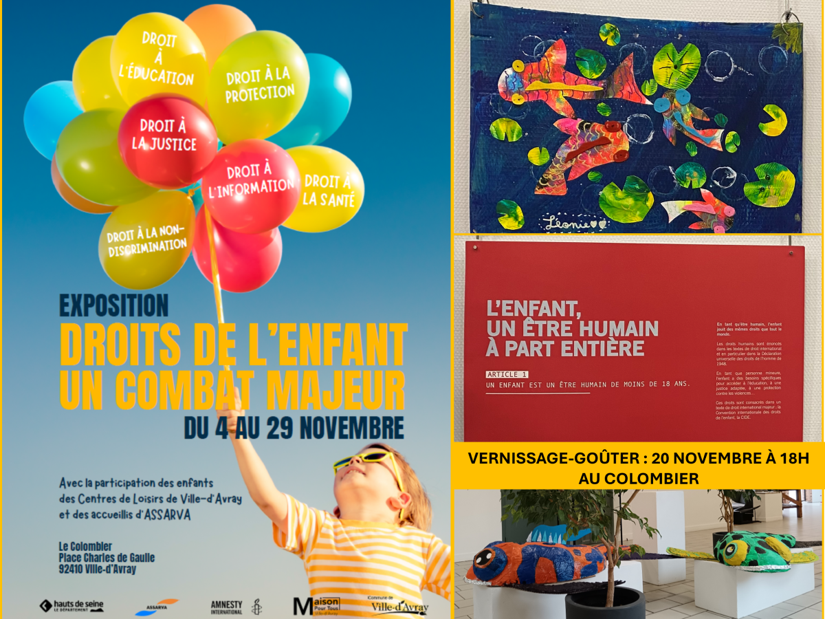 Expo &laquo;&nbsp;Droits de l&rsquo;enfant&nbsp;&raquo;, 4-29 novembre